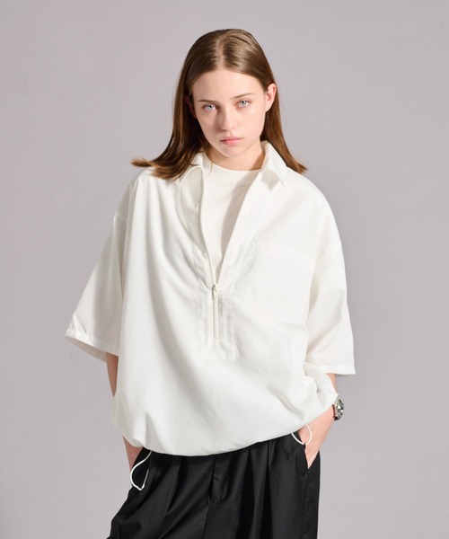 セール】ZIP VAROUZE SHIRT / ジップヴァルーズシャツ（シャツ