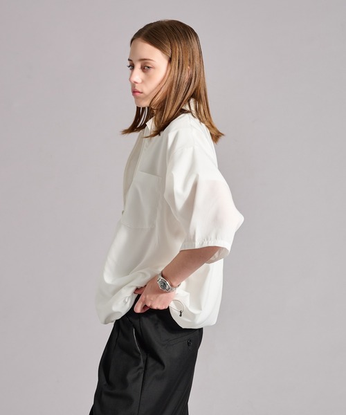 WETTEMPT（ウィテンプト）の「ZIP VAROUZE SHIRT / ジップヴァルーズシャツ（シャツ/ブラウス・メンズ・ブラック/オフホワイト/チャコールグレー・SMALL/MEDIUM/LARGE）」の8枚目の写真