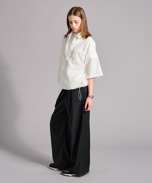 WETTEMPT（ウィテンプト）の「ZIP VAROUZE SHIRT / ジップヴァルーズシャツ（シャツ/ブラウス・メンズ・ブラック/オフホワイト/チャコールグレー・SMALL/MEDIUM/LARGE）」の10枚目の写真