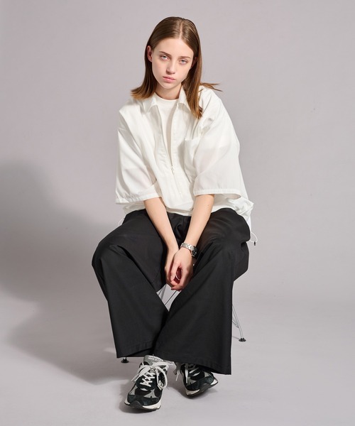 WETTEMPT（ウィテンプト）の「ZIP VAROUZE SHIRT / ジップヴァルーズシャツ（シャツ/ブラウス・メンズ・ブラック/オフホワイト/チャコールグレー・SMALL/MEDIUM/LARGE）」の18枚目の写真