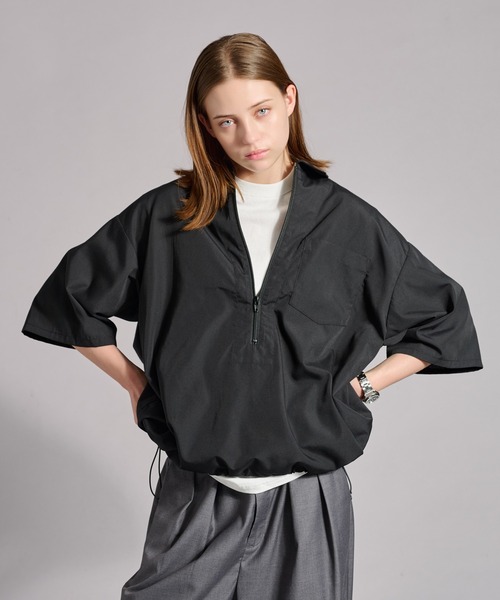 セール】ZIP VAROUZE SHIRT / ジップヴァルーズシャツ（シャツ