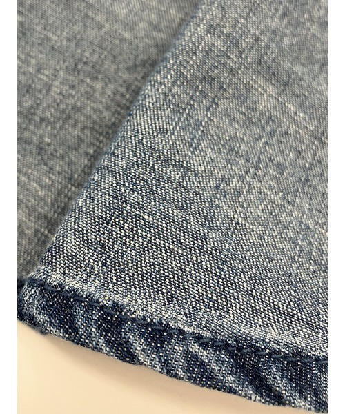 Catchup（ケチャップ）の「【Catchup】ライトオンスデニムシャツ（シャツ/ブラウス・キッズ・ネイビー/ブルー・100㎝/120㎝/130㎝/140㎝/150cm/90㎝/110㎝）」の5枚目の写真