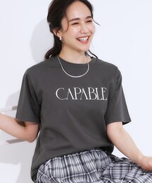 SHOO・LA・RUE | 【S-LL/ひんやり/UV】汗をかいても気になりにくい グラフィックTシャツ(Tシャツ/カットソー)