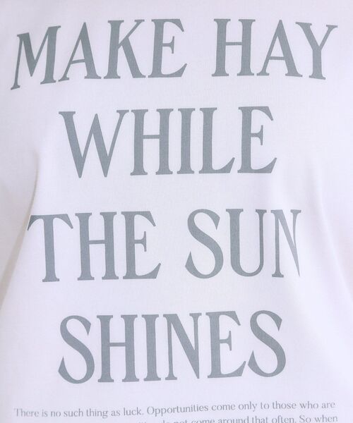 SHOO・LA・RUE(シューラルー)の「【S-LL/ひんやり/UV】汗をかいても気になりにくい グラフィックTシャツ(Tシャツ/カットソー・レディース・ブルー系1/ライトグレー系1/ブラック系2/ホワイト系1/ライトオレンジ系1/チャコール・01/02/03/04)」の12枚目の写真