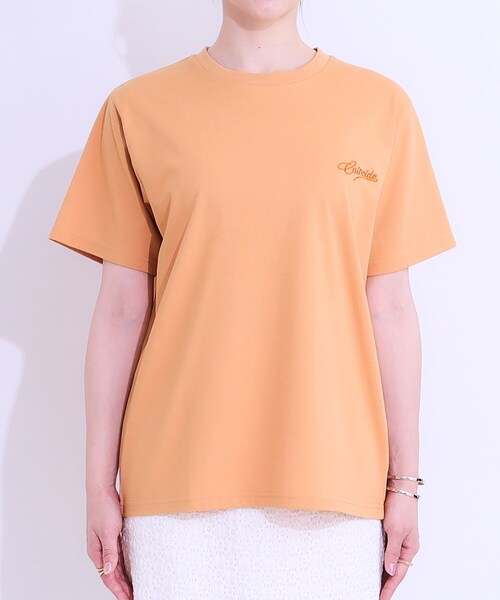 SHOO・LA・RUE(シューラルー)の「【S-LL/ひんやり/UV】汗をかいても気になりにくい グラフィックTシャツ(Tシャツ/カットソー・レディース・ブルー系1/ライトグレー系1/ブラック系2/ホワイト系1/ライトオレンジ系1/チャコール・01/02/03/04)」の13枚目の写真