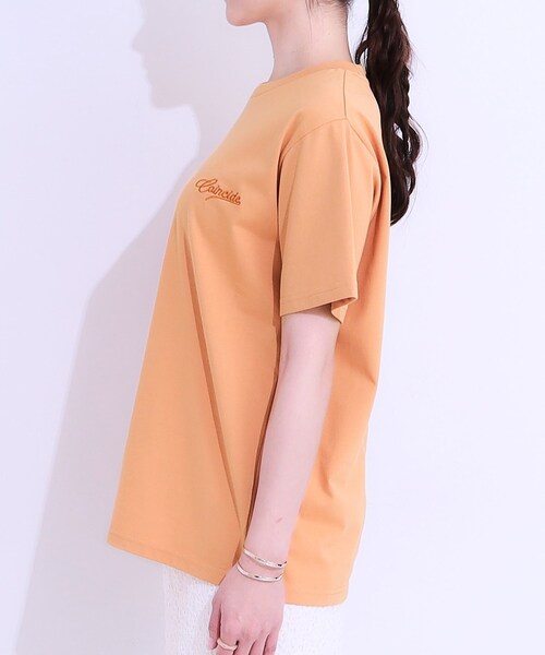 SHOO・LA・RUE(シューラルー)の「【S-LL/ひんやり/UV】汗をかいても気になりにくい グラフィックTシャツ(Tシャツ/カットソー・レディース・ブルー系1/ライトグレー系1/ブラック系2/ホワイト系1/ライトオレンジ系1/チャコール・01/02/03/04)」の14枚目の写真