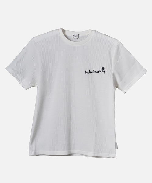 EVOLUTION(エボリューション)の「ワンポイントロゴ夏のサーフテイストTシャツ セットアップ(Tシャツ/カットソー・メンズ・オフホワイト/ブラック/ミント/ネイビー・MEDIUM/LARGE/X-LARGE)」の2枚目の写真