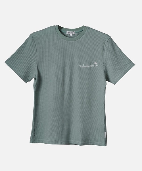 EVOLUTION(エボリューション)の「ワンポイントロゴ夏のサーフテイストTシャツ セットアップ(Tシャツ/カットソー・メンズ・オフホワイト/ブラック/ミント/ネイビー・MEDIUM/LARGE/X-LARGE)」の3枚目の写真