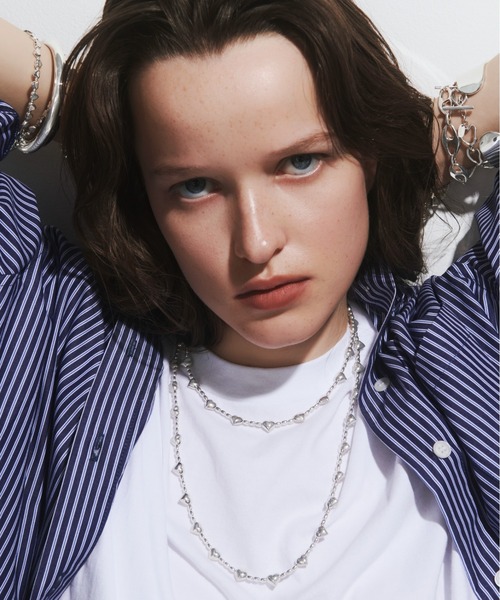 quip queint(クイップクエイント)の「【quip queint】chunky heart necklace/チャンキー ハート ネックレス(ネックレス・レディース・シルバー・FREE)」の1枚目の写真