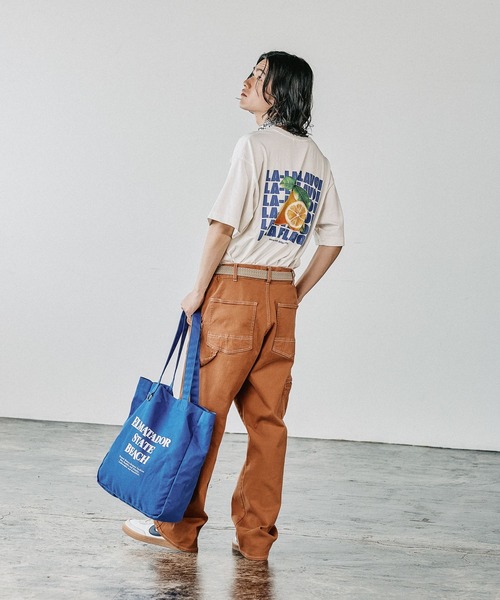 BAYFLOW(ベイフロー)の「FRUITS半袖Tシャツ(Tシャツ/カットソー・メンズ・オフホワイト/チャコールグレー/ブラウン/ピンク・MEDIUM/LARGE)」の7枚目の写真