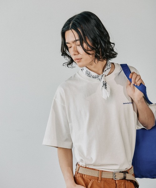 BAYFLOW(ベイフロー)の「FRUITS半袖Tシャツ(Tシャツ/カットソー・メンズ・オフホワイト/チャコールグレー/ブラウン/ピンク・MEDIUM/LARGE)」の13枚目の写真