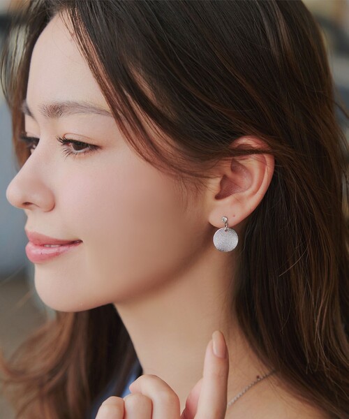 Tiaclasse（ティアクラッセ）の「【金属アレルギー対応】メタルプレートピアス（ピアス（両耳用）・レディース・ゴールド/シルバー・FREE）」の10枚目の写真