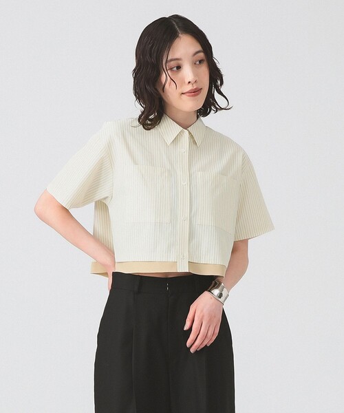 Ray BEAMS ドロスト クロップド シャツ Ray BEAMS（レイビームス）の「Ray BEAMS / ドロスト クロップド