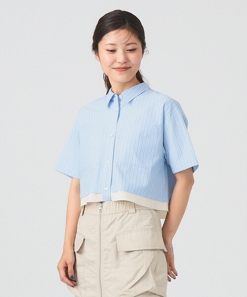 Ray BEAMS / ティアード クロップド シャツ Ray BEAMS（レイ ビームス）ティアードクロップド シャツ