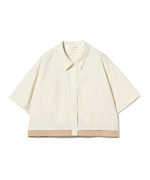 Ray BEAMS（レイビームス）の「ストライプ クロップド シャツ（シャツ/ブラウス・レディース・サックスブルー/ホワイト系その他6・ONE SIZE）」の11枚目の写真