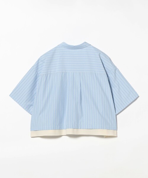 Ray BEAMS（レイビームス）の「ストライプ クロップド シャツ（シャツ/ブラウス・レディース・サックスブルー/ホワイト系その他6・ONE SIZE）」の5枚目の写真