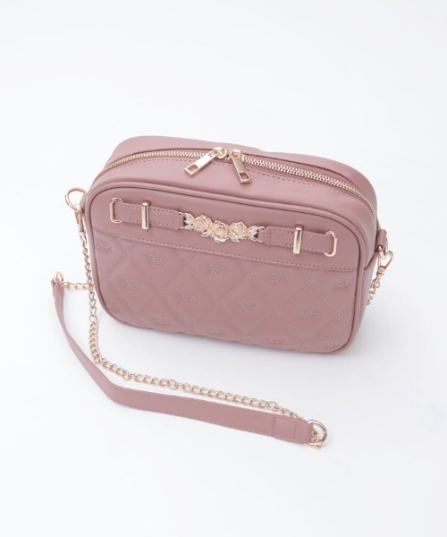 axes femme（アクシーズファム）の「薔薇金具使いキルトショルダー（ショルダーバッグ・レディース・ピンク/グレイッシュベージュ/ブラック・FREE）」の16枚目の写真