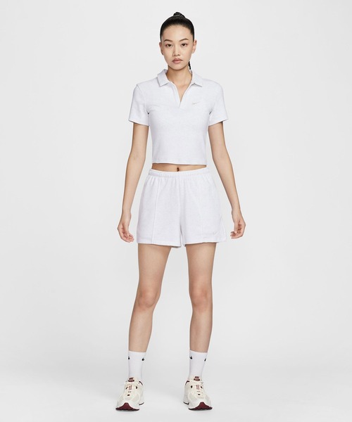 NIKE(ナイキ)の「NIKE AS W NSW ESSNTL SS POLO CRP TO / ナイキ ウィメンズ NSW エッセンシャル S/S ポロ 【SP】(ポロシャツ・レディース・ホワイト・XS/S/M)」の9枚目の写真