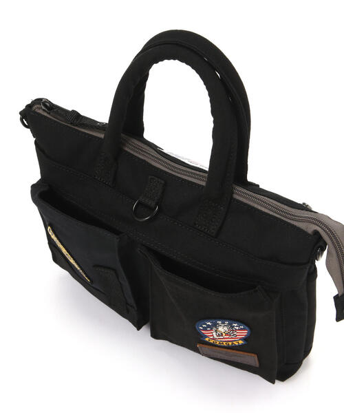 AVIREX(アヴィレックス)の「MINI HELMET BAG 'TOP GUN' / ミニヘルメットバッグ トップガン(トートバッグ・レディース・ブラック/オリーブ系・F)」の19枚目の写真