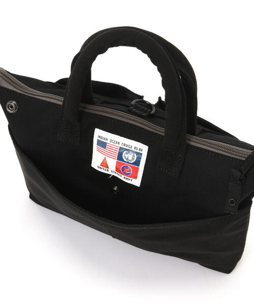 AVIREX(アヴィレックス)の「MINI HELMET BAG 'TOP GUN' / ミニヘルメットバッグ トップガン(トートバッグ・レディース・ブラック/オリーブ系・F)」の20枚目の写真