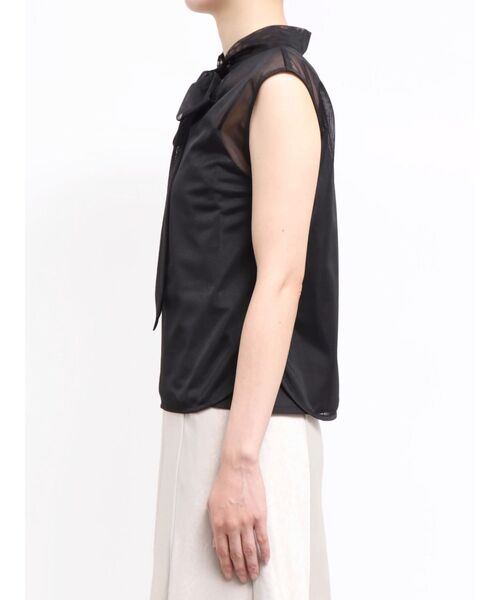 LAGUNAMOON（ラグナムーン）の「2WAYメッシュボウタイブラウス（シャツ/ブラウス・レディース・ブラック/アイボリー・FREE）」の15枚目の写真