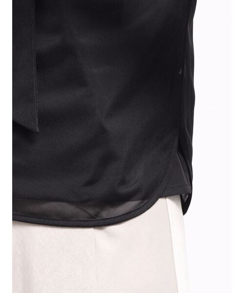 LAGUNAMOON（ラグナムーン）の「2WAYメッシュボウタイブラウス（シャツ/ブラウス・レディース・ブラック/アイボリー・FREE）」の11枚目の写真