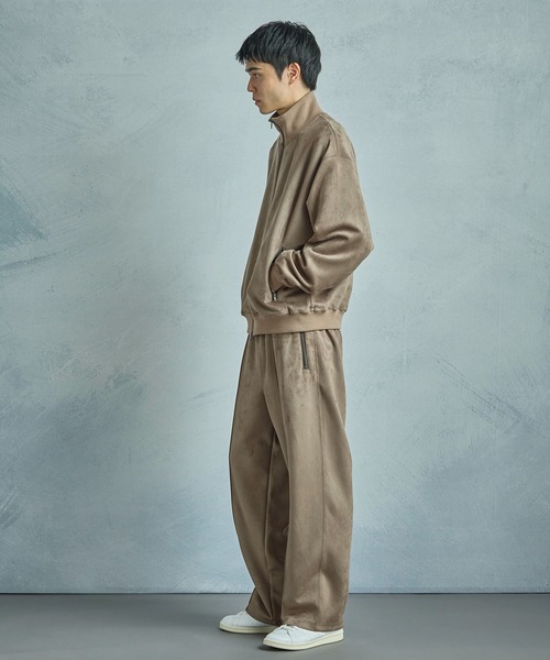 MEN'S BIGI（メンズビギ）の「【50th Anniv . 中田 慎介】 SUEDE LIKE/HOUND’S TOOTH TRACK PANTS（その他パンツ・メンズ・ブラウン/ベージュ・03/02/01）」の11枚目の写真