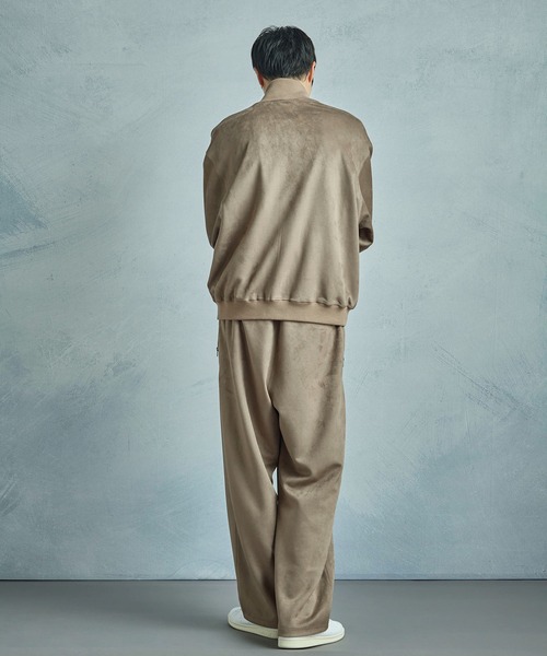 MEN'S BIGI（メンズビギ）の「【50th Anniv . 中田 慎介】 SUEDE LIKE/HOUND’S TOOTH TRACK PANTS（その他パンツ・メンズ・ブラウン/ベージュ・03/02/01）」の12枚目の写真