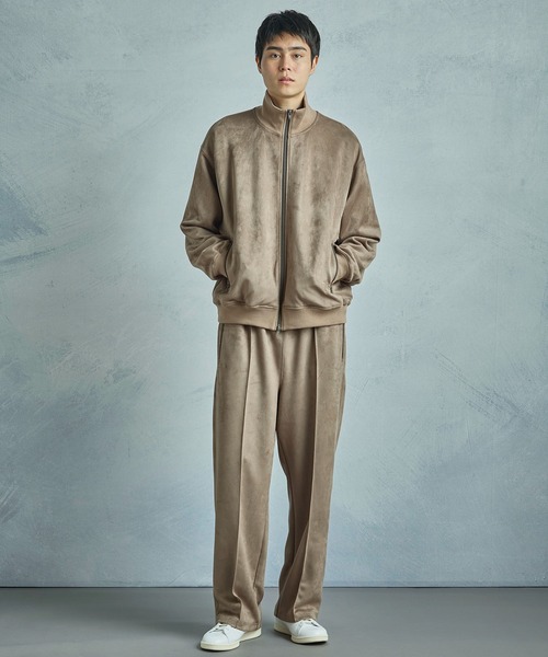 MEN'S BIGI（メンズビギ）の「【50th Anniv . 中田 慎介】 SUEDE LIKE/HOUND’S TOOTH TRACK PANTS（その他パンツ・メンズ・ブラウン/ベージュ・03/02/01）」の10枚目の写真