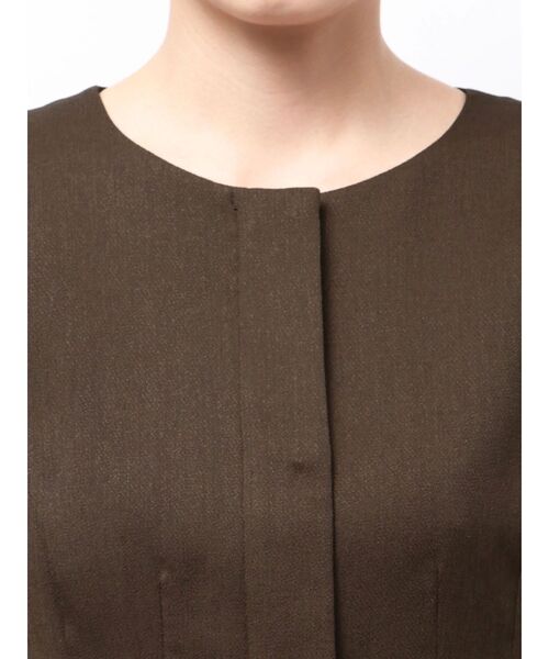 ELENDEEK(エレンディーク)の「フォルムジレ(ベスト・レディース・アイボリー/ブラウン・FREE)」の6枚目の写真