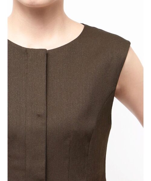 ELENDEEK(エレンディーク)の「フォルムジレ(ベスト・レディース・アイボリー/ブラウン・FREE)」の7枚目の写真