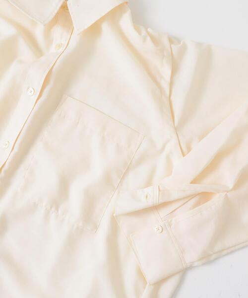 SENSE OF PLACE by URBAN RESEARCH（センスオブプレイスバイアーバンリサーチ）の「リネンライクショルダースリットシャツ（シャツ/ブラウス・レディース・オフホワイト/ベージュ/ブラック/ライトブルー・ONE）」の13枚目の写真
