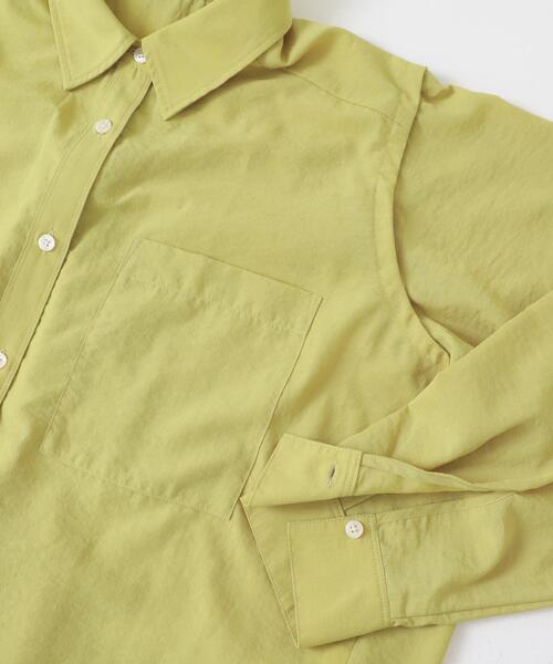 SENSE OF PLACE by URBAN RESEARCH（センスオブプレイスバイアーバンリサーチ）の「リネンライクショルダースリットシャツ（シャツ/ブラウス・レディース・オフホワイト/ベージュ/ブラック/ライトブルー・ONE）」の22枚目の写真