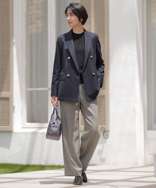 J.PRESS Ladies(J.プレス レディス)の「モナベールツイル ダブル ジャケット(テーラードジャケット・レディース・ネイビー系・XS)」の18枚目の写真