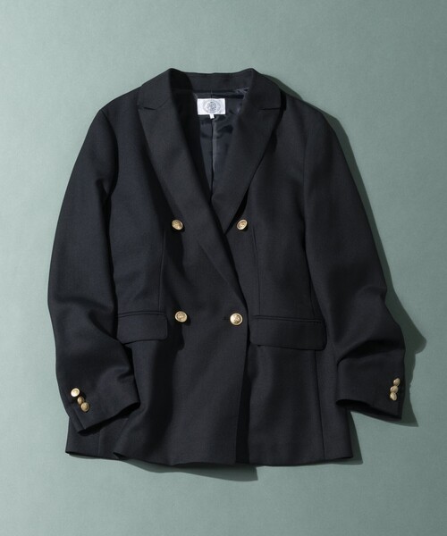 J.PRESS Ladies(J.プレス レディス)の「モナベールツイル ダブル ジャケット(テーラードジャケット・レディース・ネイビー系・XS)」の10枚目の写真