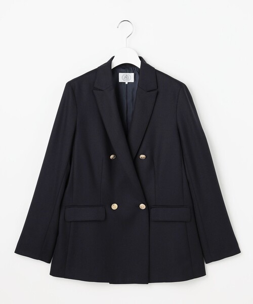 J.PRESS Ladies(J.プレス レディス)の「モナベールツイル ダブル ジャケット(テーラードジャケット・レディース・ネイビー系・XS)」の9枚目の写真