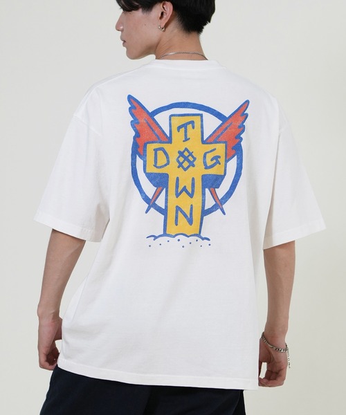 DOGTOWN(ドッグタウン)の「DOGTOWN/ドッグタウン バックプリントTシャツ 253DT1ST005(Tシャツ/カットソー・メンズ・アイボリー/ブラック・M/L/XL)」の1枚目の写真