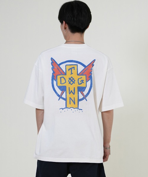 DOGTOWN(ドッグタウン)の「DOGTOWN/ドッグタウン バックプリントTシャツ 253DT1ST005(Tシャツ/カットソー・メンズ・アイボリー/ブラック・M/L/XL)」の4枚目の写真