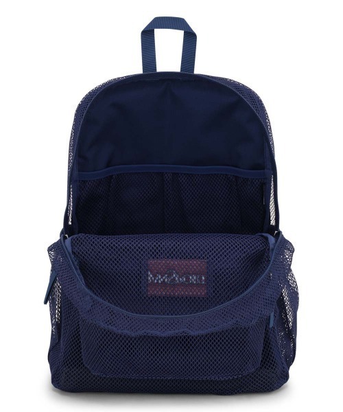 JANSPORT(ジャンスポーツ)の「JANSPORT ECO MESH PACK(ジャンスポーツ エコメッシュパック)(バックパック/リュック・メンズ・ネイビー/レッド系・FREE)」の7枚目の写真