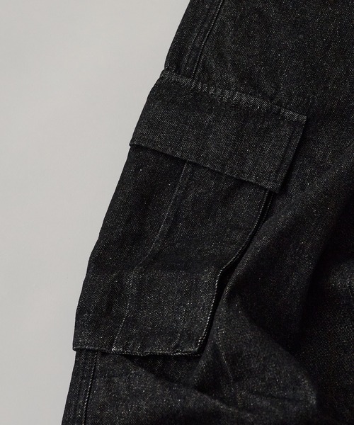 BLANK　（ブランク）の「デニムケミカルワイドカーゴパンツ（デニムパンツ・レディース・ブラック・M/S）」の13枚目の写真