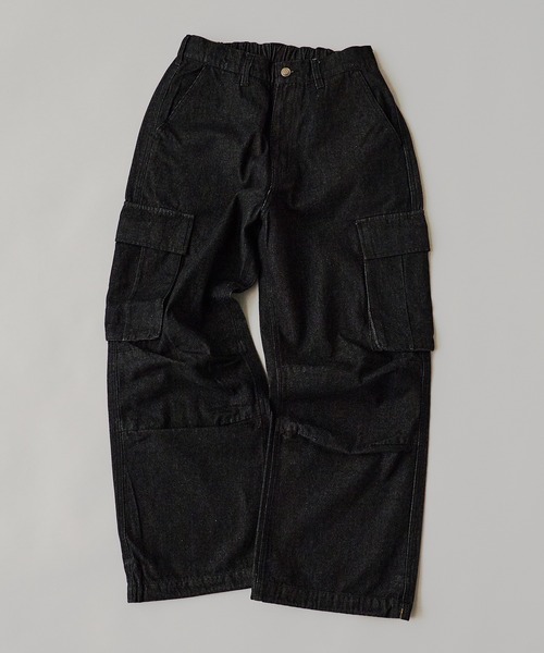 BLANK　（ブランク）の「デニムケミカルワイドカーゴパンツ（デニムパンツ・レディース・ブラック・M/S）」の9枚目の写真