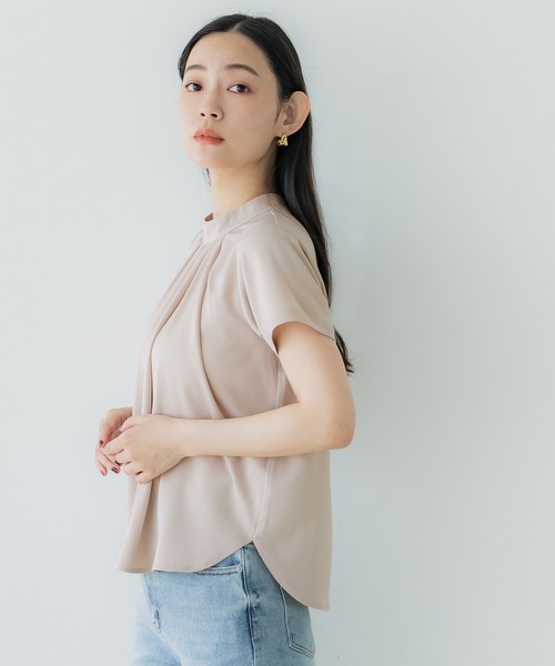 coca(coca)(コカ)の「【WEB限定セール】フロントタックブラウス(シャツ/ブラウス・レディース・ライトベージュ/ホワイト・S/M/L)」の11枚目の写真
