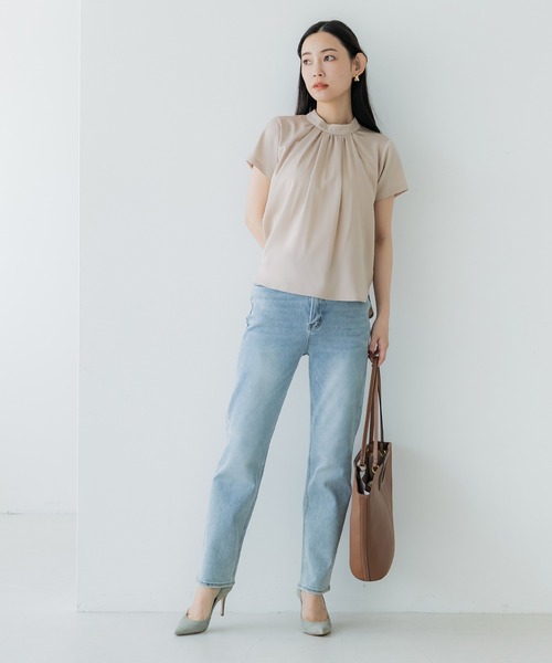 coca(coca)(コカ)の「【WEB限定セール】フロントタックブラウス(シャツ/ブラウス・レディース・ライトベージュ/ホワイト・S/M/L)」の14枚目の写真