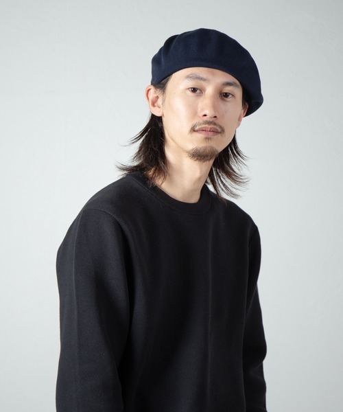 RACAL(ラカル)の「Organic Cotton Thermo Knit Beret / オーガニックコットンサーモニットベレー(ハンチング/ベレー帽・メンズ・ブラック/グレー/ネイビー・LARGE/MEDIUM)」の3枚目の写真
