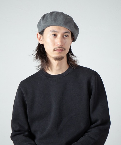 RACAL(ラカル)の「Organic Cotton Thermo Knit Beret / オーガニックコットンサーモニットベレー(ハンチング/ベレー帽・メンズ・ブラック/グレー/ネイビー・LARGE/MEDIUM)」の1枚目の写真