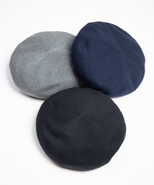 RACAL(ラカル)の「Organic Cotton Thermo Knit Beret / オーガニックコットンサーモニットベレー(ハンチング/ベレー帽・メンズ・ブラック/グレー/ネイビー・LARGE/MEDIUM)」の4枚目の写真