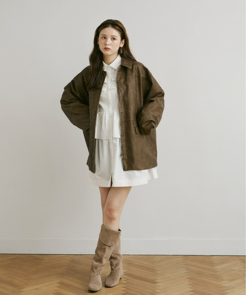 Olu.（オルドット）の「スエードウエスタンブーツ（ブーツ・レディース・ベージュ・39/35/37）」の4枚目の写真