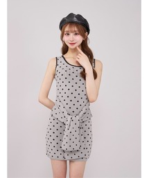 美品 ダーリッチ 春服 ミニワンピース タイトワンピース Darich 夏服 ダーリッチ Darich シャツドッキングタイトミニワンピース