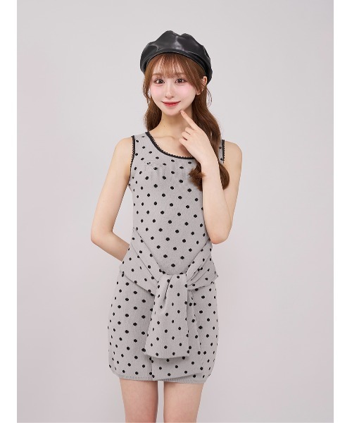 Darich ワンピース ダーリッチ Darich フロントオープンニットミニワンピース