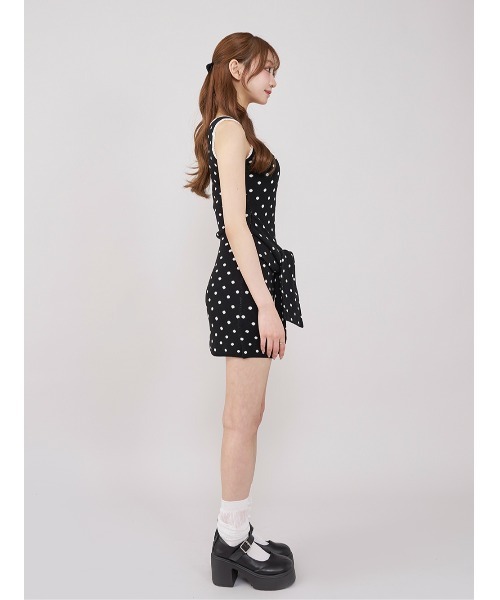 新品タグ付き　ダーリッチ darich ウエストマークドットニットミニワンピース ウエストマークドットニットミニワンピース – Darich (ダーリッチ)
